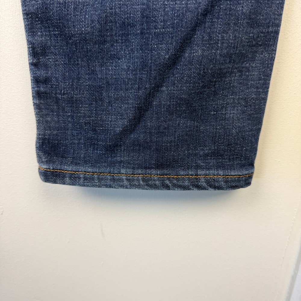 Lucky Brand 110 SLIM Blue Jeans Mens 34x32 Cotton STRETCH Dark Wash Denim - Picture 13 of 14